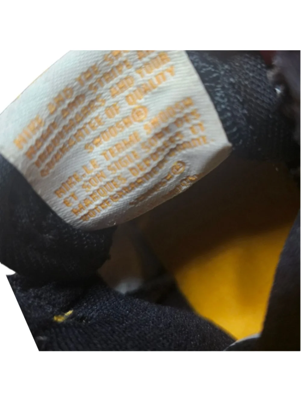 Nike 2C Yellow Black White Air Jordan 1 High Taxi Sneakers